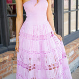 Sun Chaser Midi Dress, Lavender Pink