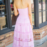 Sun Chaser Midi Dress, Lavender Pink