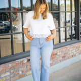 Just a Little Lace Top, Off White