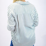 Oversized Button Down, Fernwood Stripe
