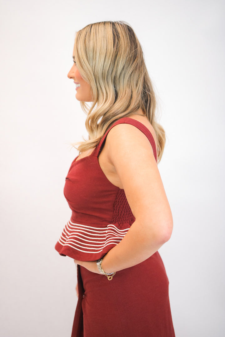Barcelona Top, Maroon