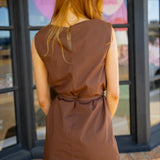 Somewhere To Be Dress, Brown