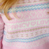 Emberly Wool Fair Isle Pullover, Peach Dream