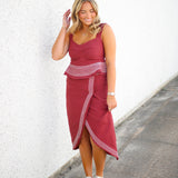 Dublin Skirt, Maroon