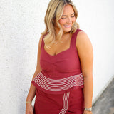 Barcelona Top, Maroon