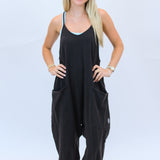 Hot Shot Onesie, Washed Black