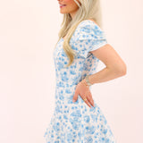 Kimberly Romper, Blue Jungle Toile