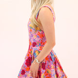 Yours Truly Bubble Dress, Pink Floral