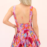 Yours Truly Bubble Dress, Pink Floral