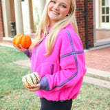 Mountain High Half Zip Fleece, Fuchsia Flirt Combo