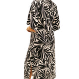 Ruby Dress, Decorative Fan Black