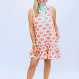 Half Past Sunset Dress, Coral