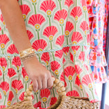 Half Past Sunset Dress, Coral