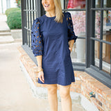 Easy Romance Dress, Navy
