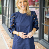 Easy Romance Dress, Navy