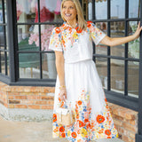 Poppy Picnic Skirt, Off White