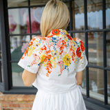 Poppy Picnic Top, Off White