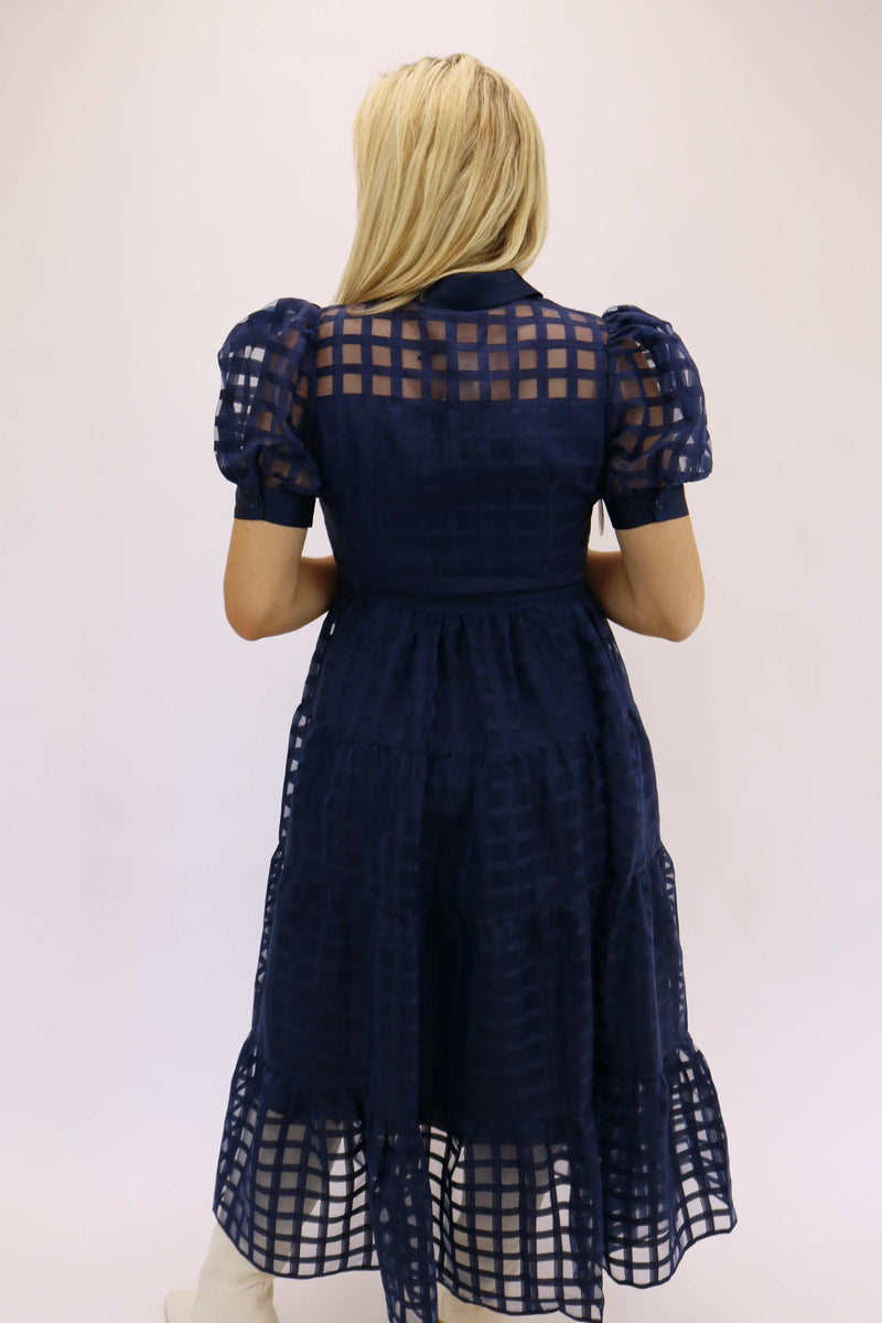 Midnight Tiered Maxi Dress, Navy