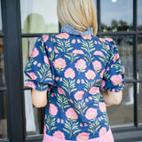 Just Feels Right Top, Navy