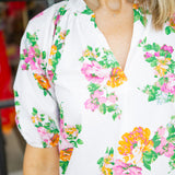 Sweet Peony Top, White