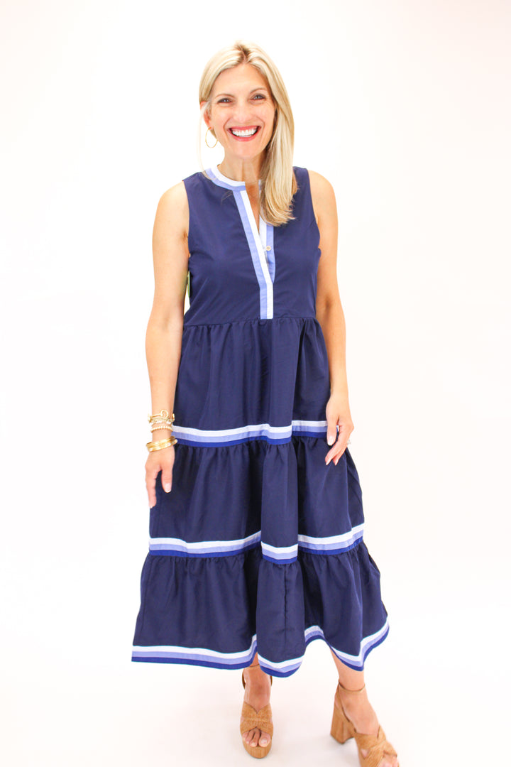 Believe In It Midi Dress, Navy