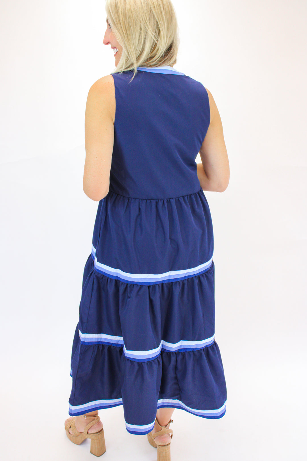 Believe In It Midi Dress, Navy