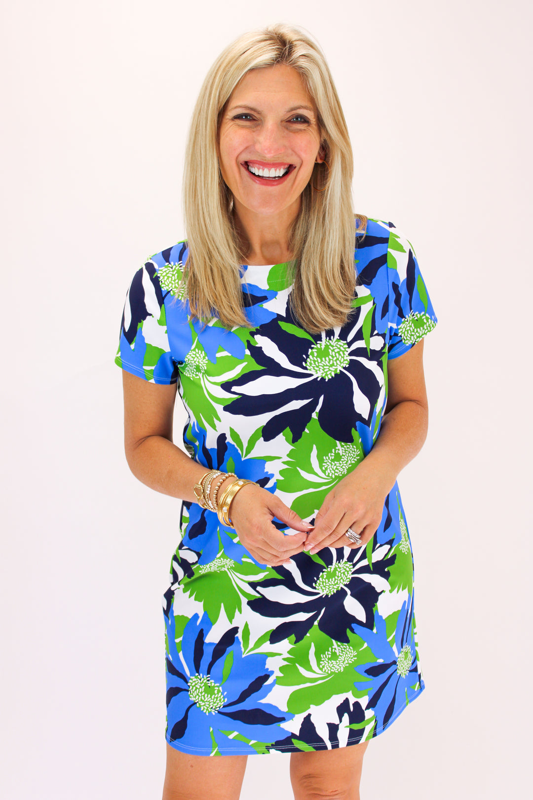Ella Dress, Wild Blossom Blue