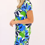 Ella Dress, Wild Blossom Blue