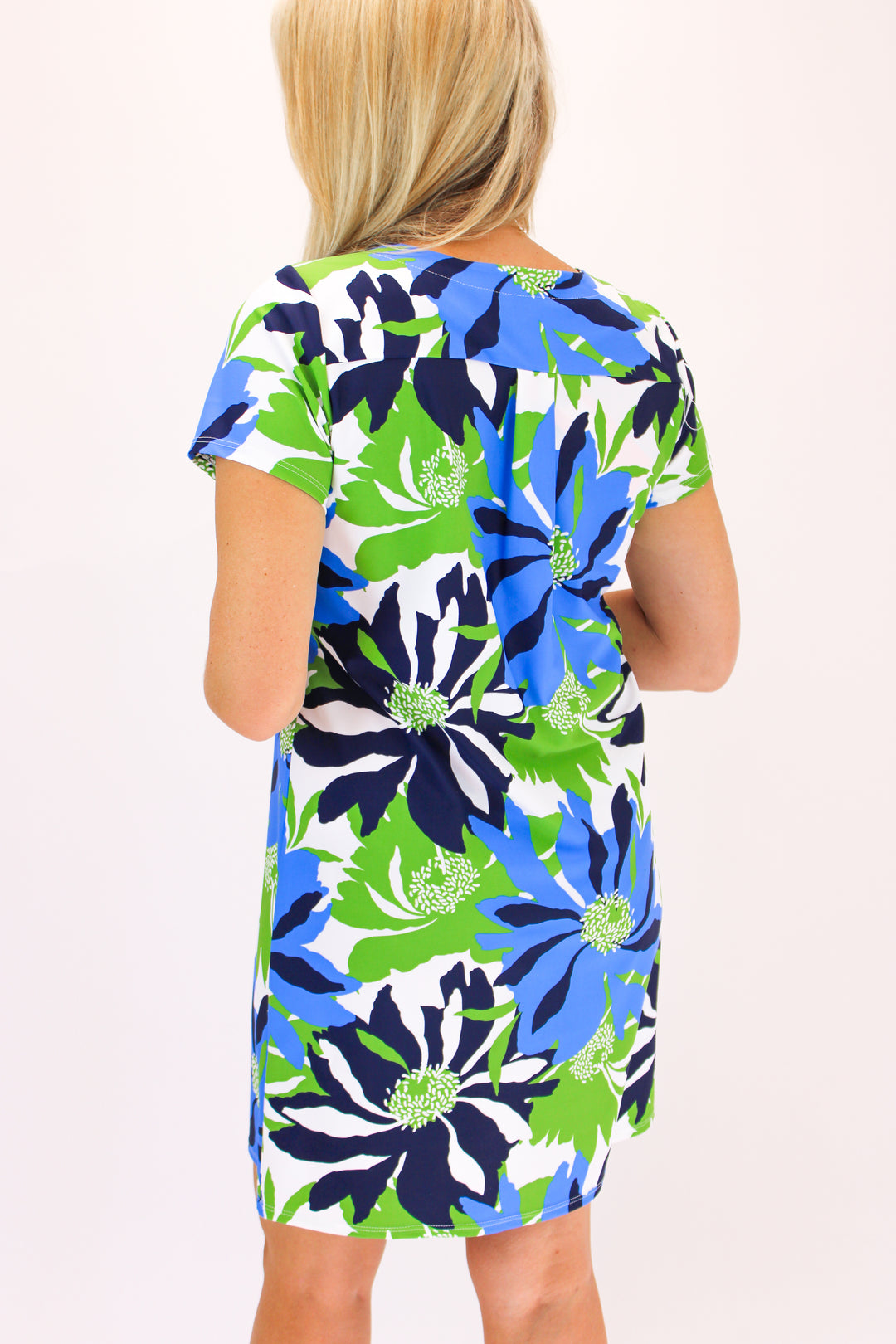 Ella Dress, Wild Blossom Blue