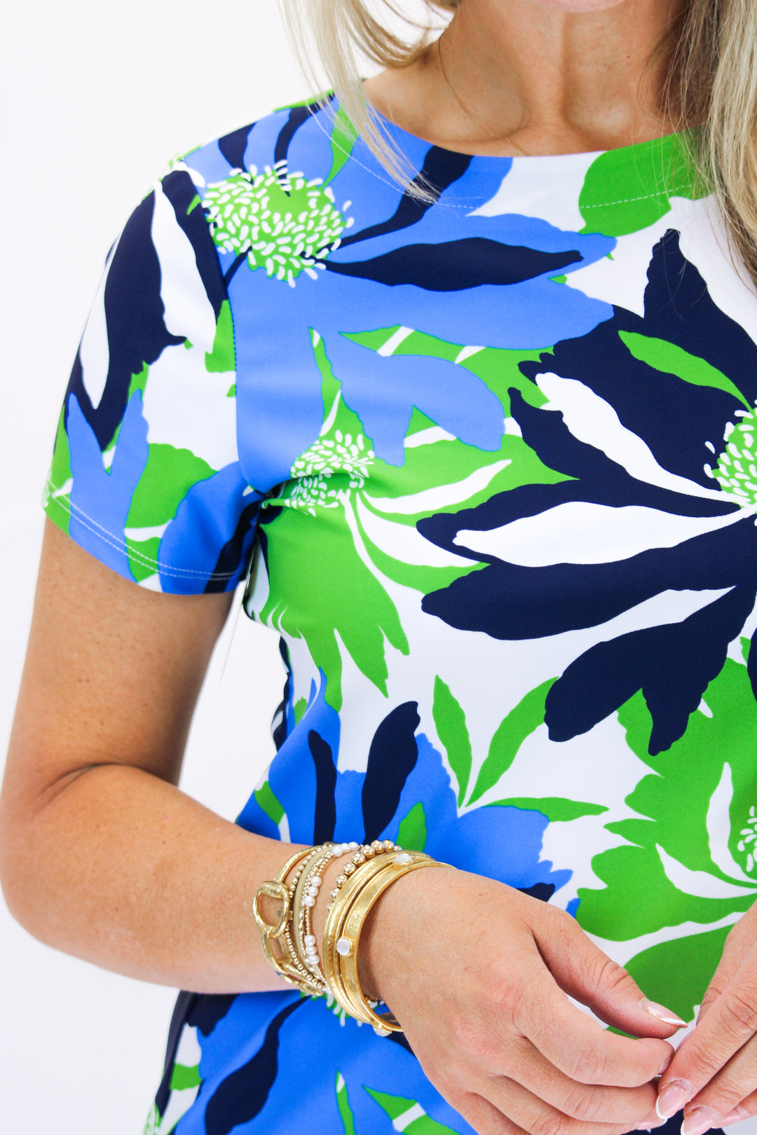 Ella Dress, Wild Blossom Blue