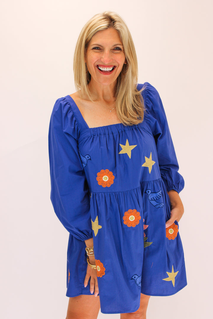 Belladonna Dress, Blue