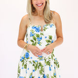 Perfect Timing Floral Dress, Cream