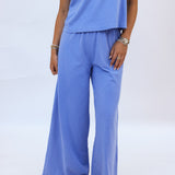 Scout Jersey Flare Pant, Bay Blue