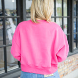 Glory to God Cropped Sweatshirt, Pink