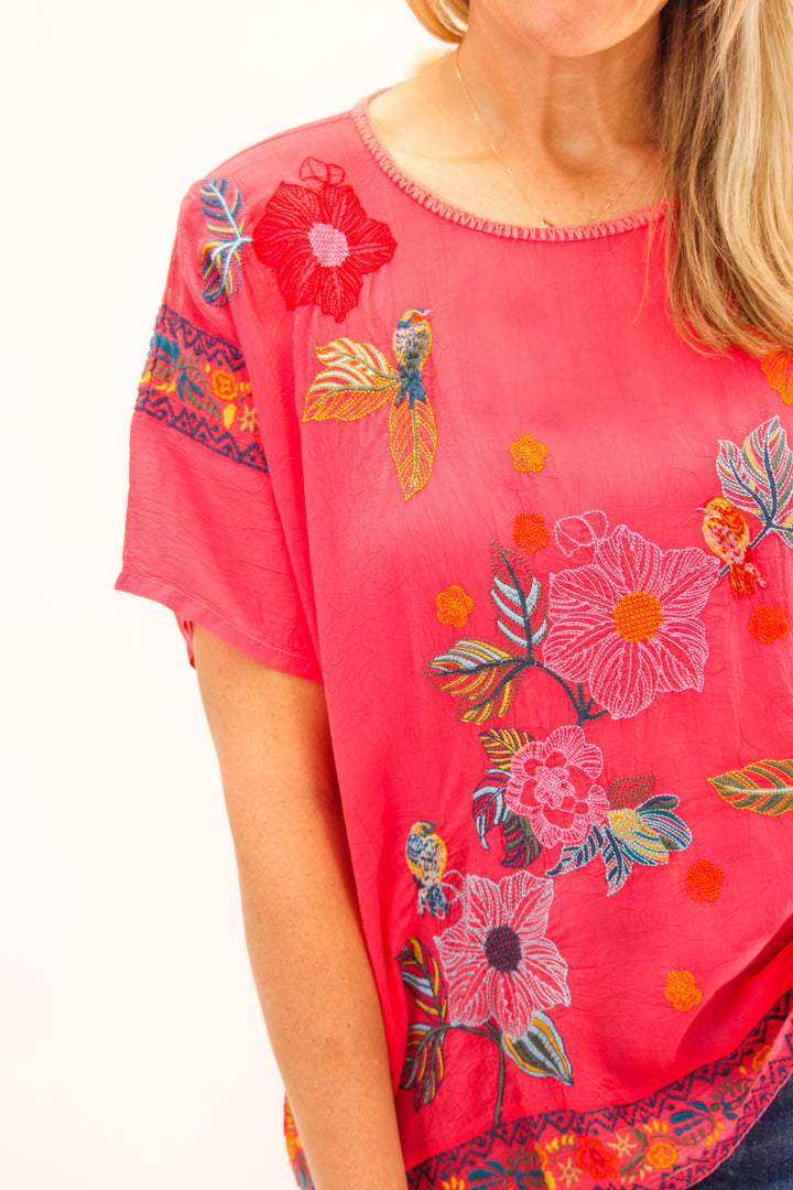 Mariafe Blouse, Watermelon