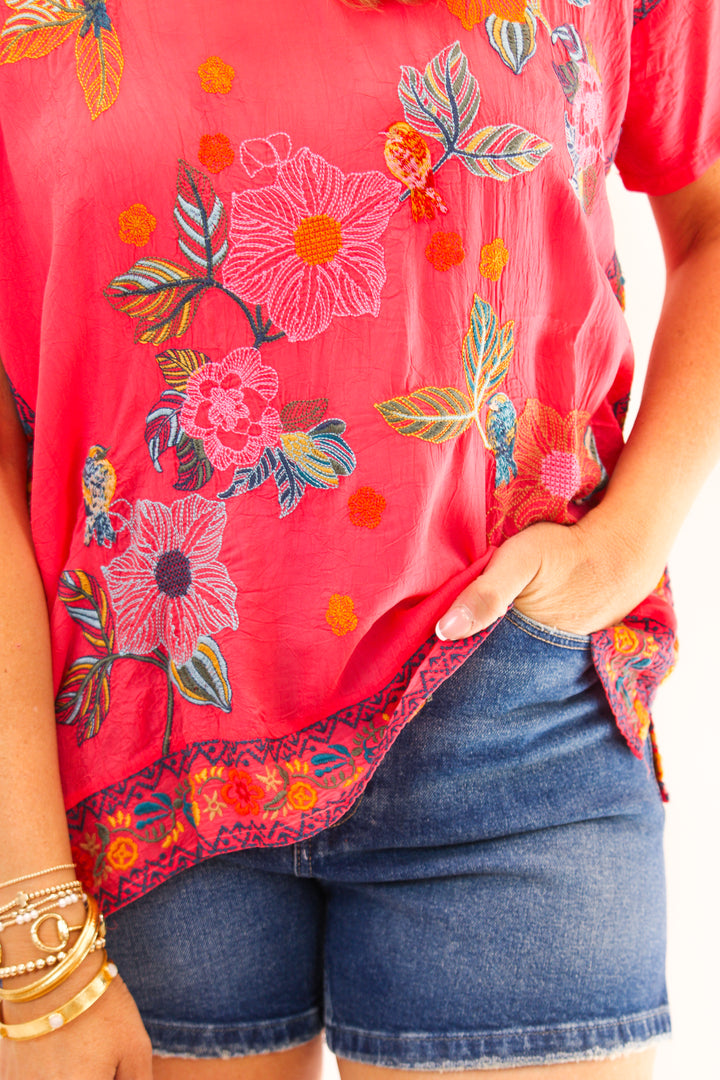 Mariafe Blouse, Watermelon
