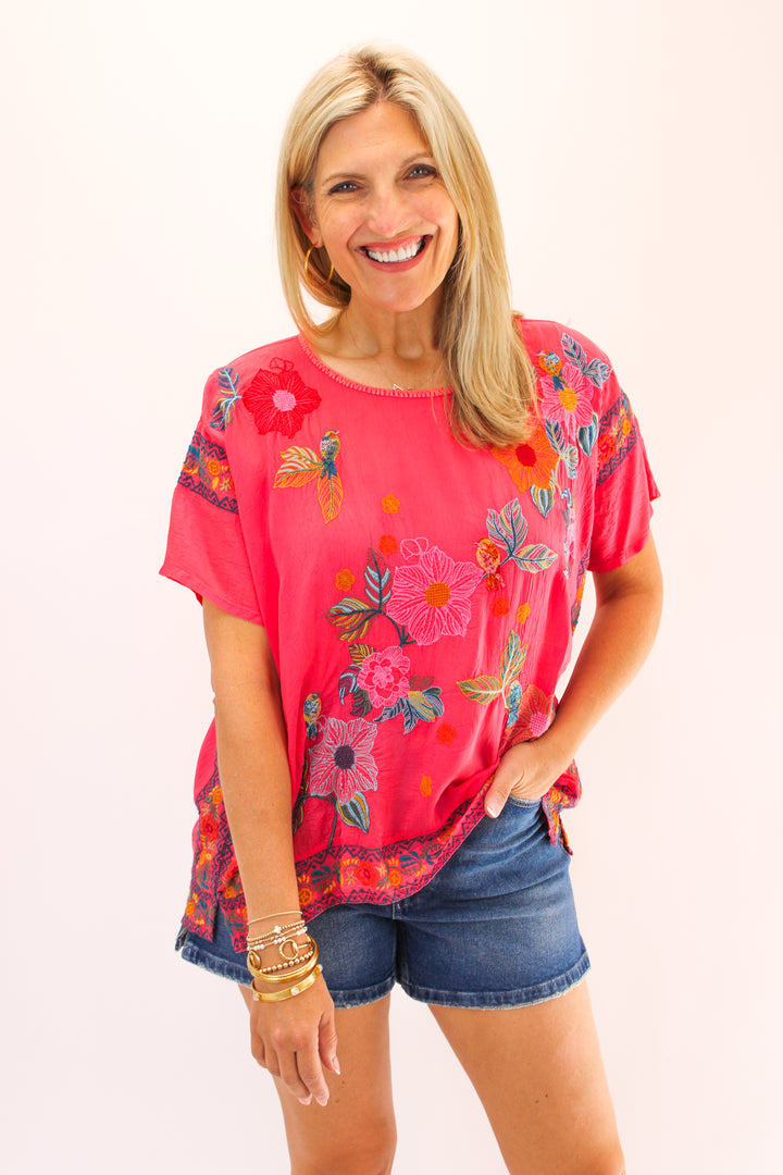Mariafe Blouse, Watermelon