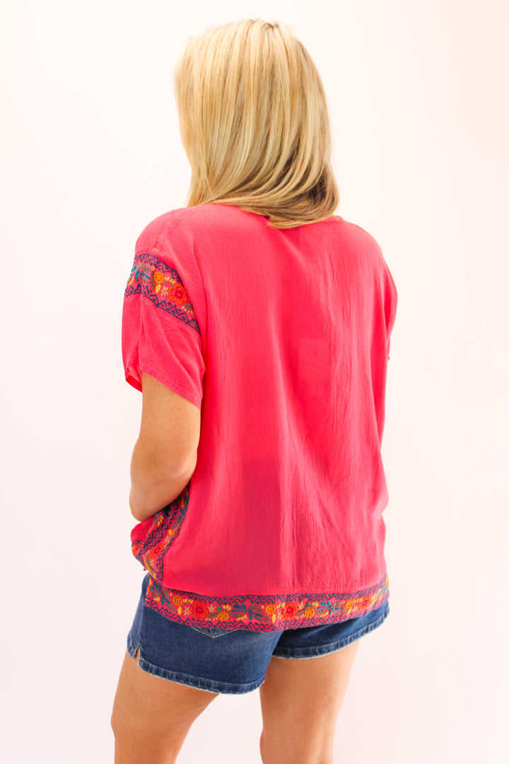 Mariafe Blouse, Watermelon