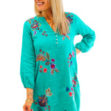 Bondi Teal Shift Dress, Ethal
