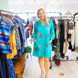 Bondi Teal Shift Dress, Ethal
