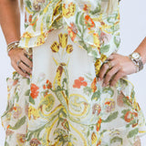 Bali Flora Mini Dress, Tea Combo