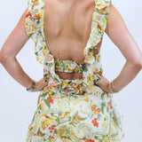 Bali Flora Mini Dress, Tea Combo