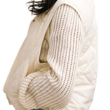 Ava Scallop Vest, Cream