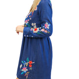 Denim Blue Shirt Dress, Malaya