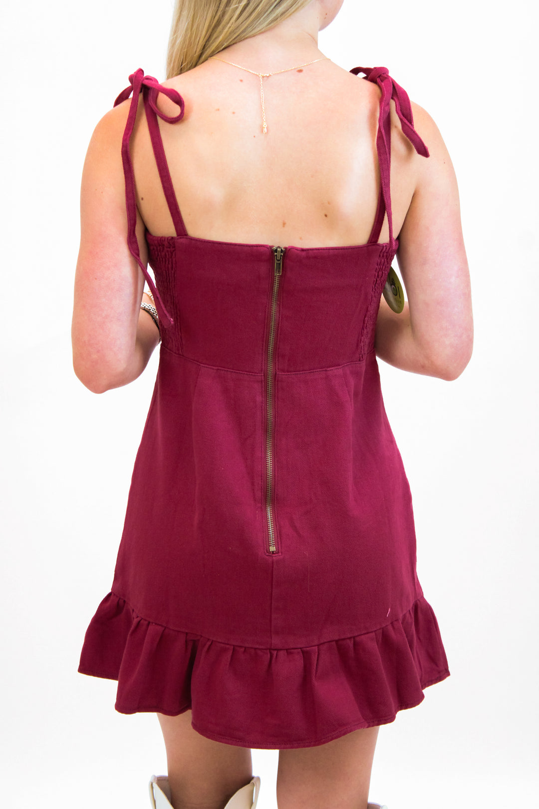 Countdown To Kickoff Dress, Maroon