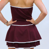 Snap Decision Dress, Maroon