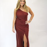All About Confidence Midi Dress, Merlot