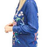Denim Blue Western Shirt, Malaya