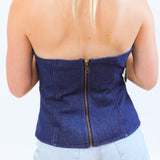 Extra Point Victory Top, Dark Denim