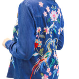Denim Blue Western Shirt, Malaya